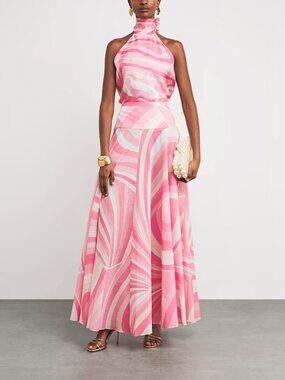 PUCCI Cotton Printed Maxi Skirt